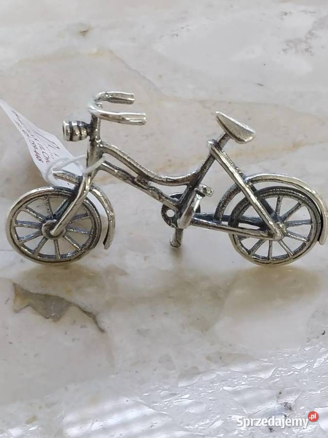 Srebrna Nowa figurka Rower pr925 Wałcz sprzedam