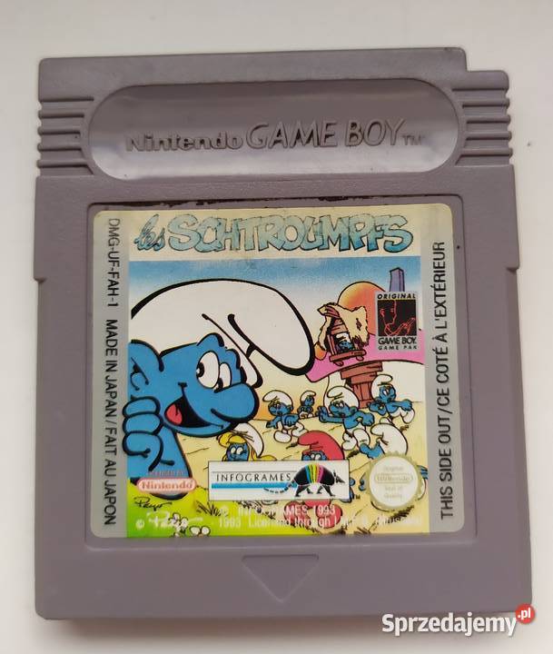 6 SMERFY GRA GAME BOY CLASSIC COLOR ORG Łódź