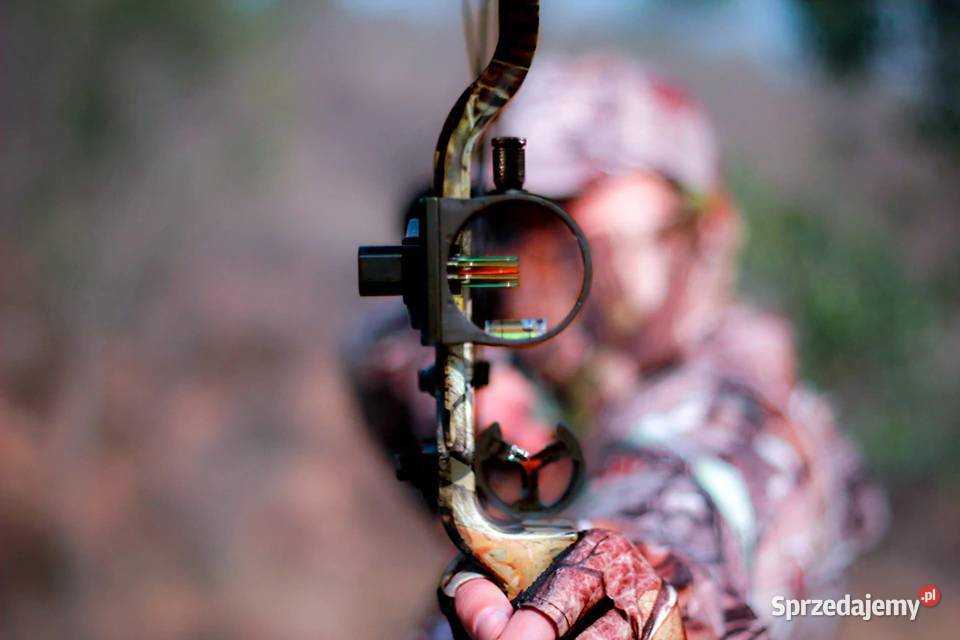 Łuk Bloczkowy myśliwski Sanlida camo Zestaw
