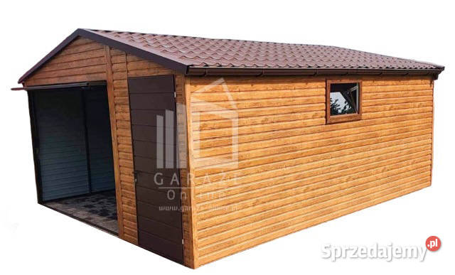 GARAŻ BLASZANY 45m x 6m blachodachówka drzwi małopolskie Gdów