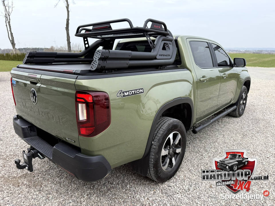 Progi orurowanie Boczne CZARNE 70mm VW Amarok Pasłęk