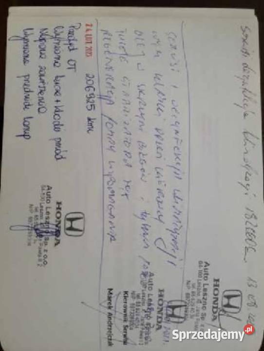 Sprzedam Honde CRV Jarocin