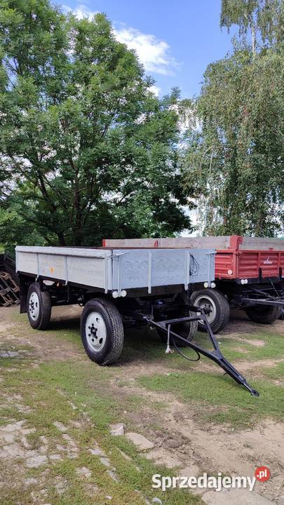 Przyczepa sztywna Sanok d44b d44b nieuszkodzony Przyczepy rolnicze Strzelin