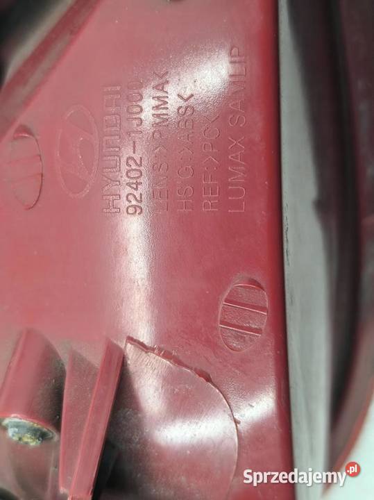 LAMPA PRAWY TYŁ HYUNDAI I20 924021J000 wielkopolskie