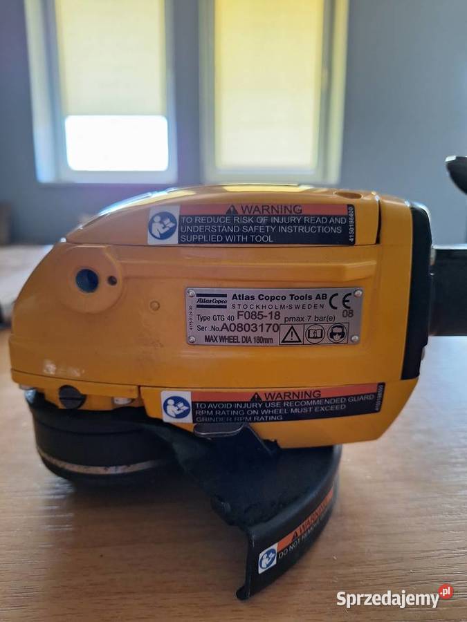 szlifierka GTG40 S060 Atlas Copco Szlifierki kątowe