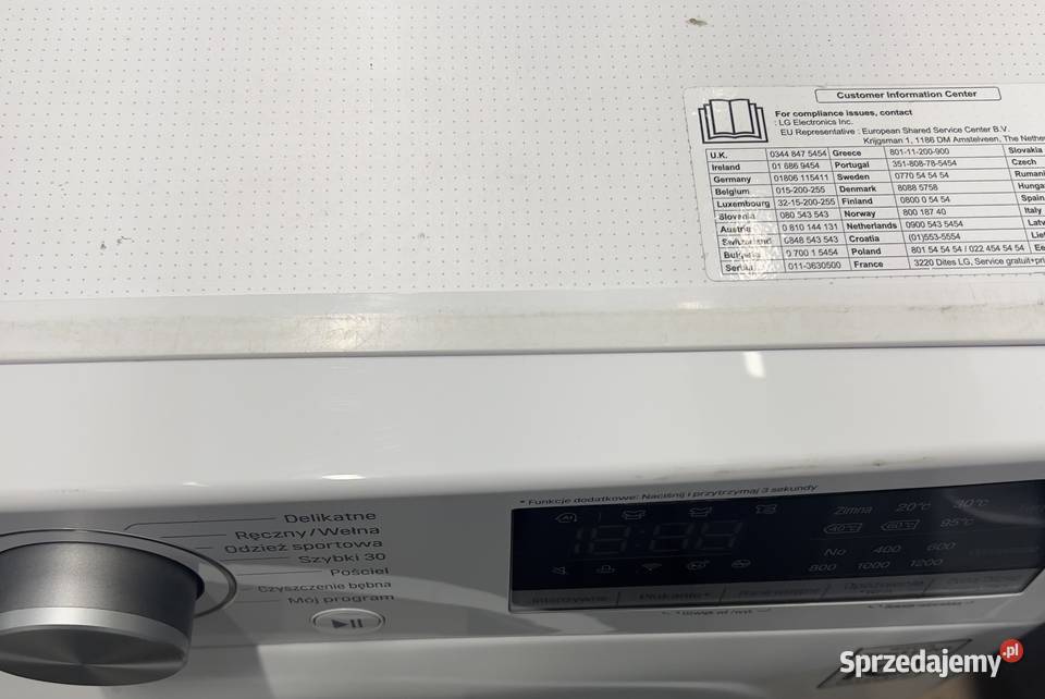 Outlet Agd Pralka LG F2WN4S7S0 Warszawa
