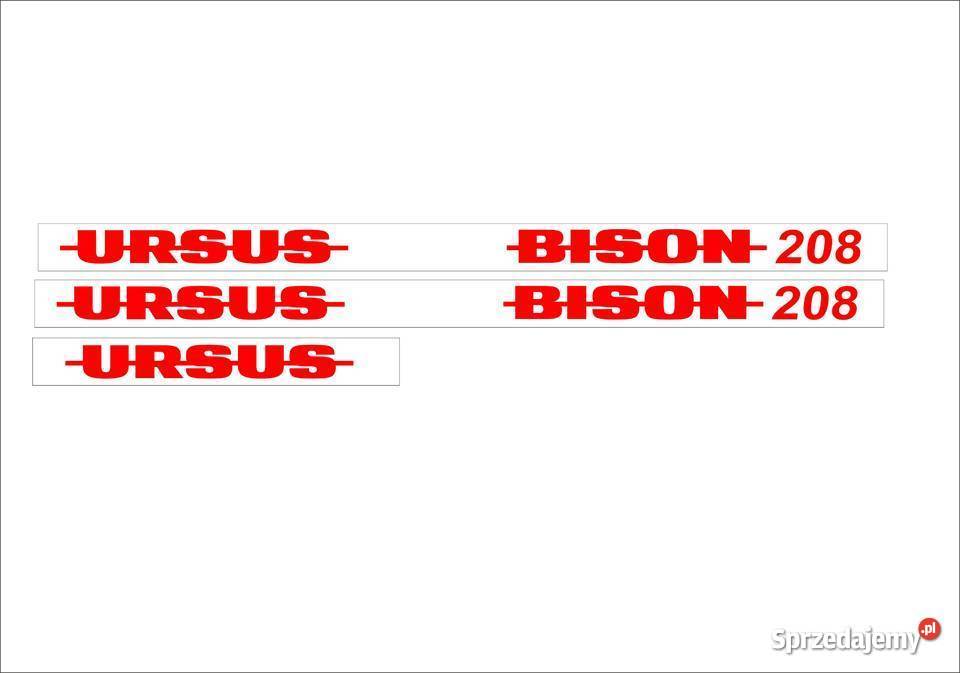 naklejki ursus bison 208 Rolnictwo