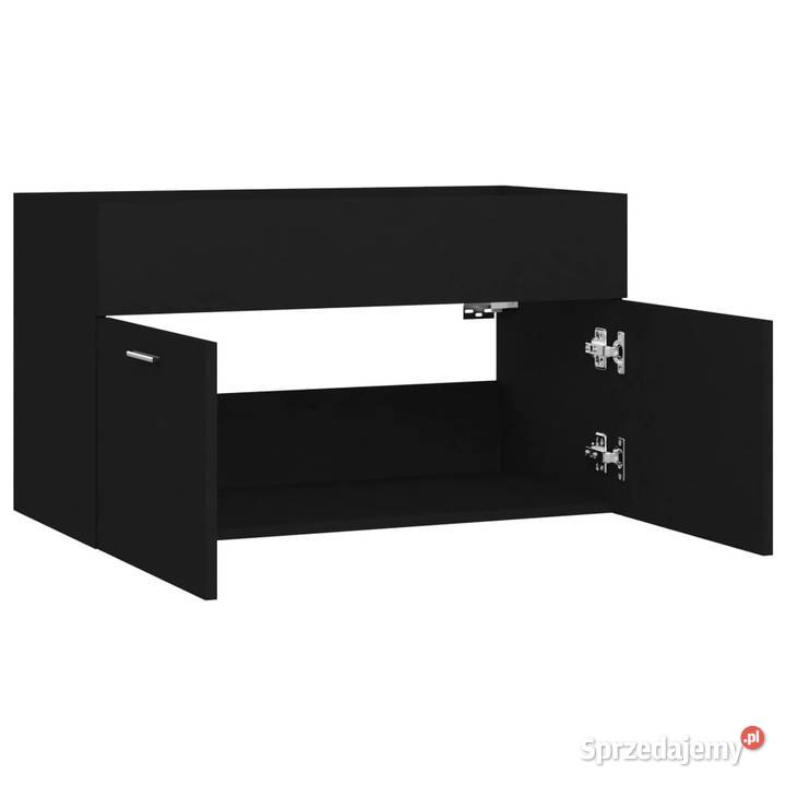 Szafka pod umywalkę czarna 80x385x46 WM804657 Warszawa