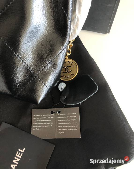 22 calfskin shoulder bag skóra worek chanel