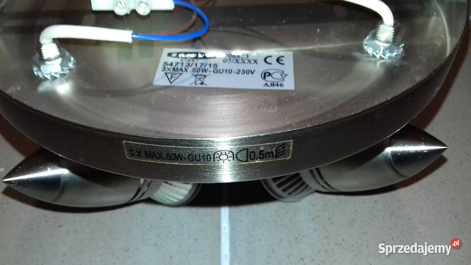 Lampa kinkiet LED 3 ramienny stal nierdzewna Kołobrzeg