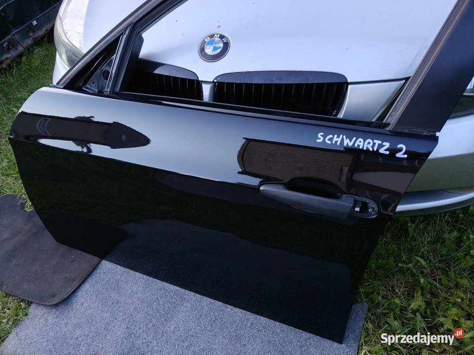 Bmw e90 drzwi przednie lewe czarne schwarz2 Aleksandrów Łódzki