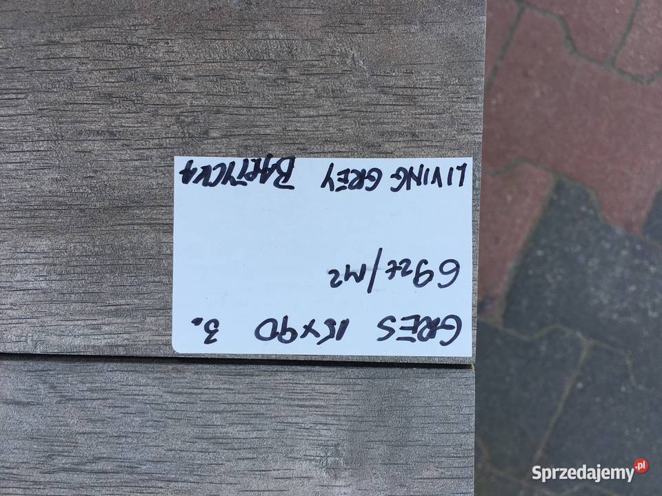Gres płytka podłogowa living grey 15x90 firmy mazowieckie Reguły