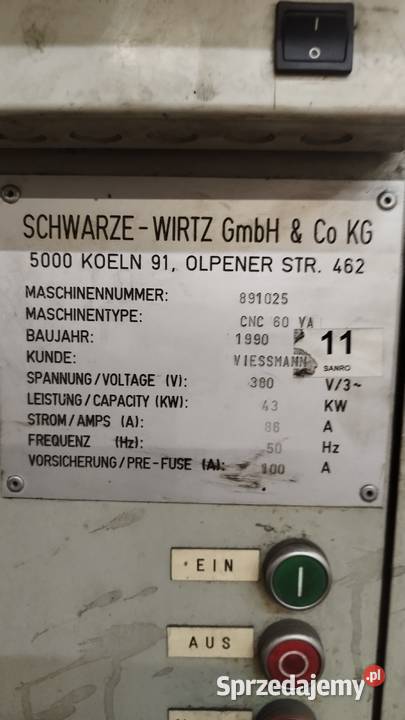 Giętarka trzpieniowa do rur CNC 60 SchwarzeWirtz Bydgoszcz