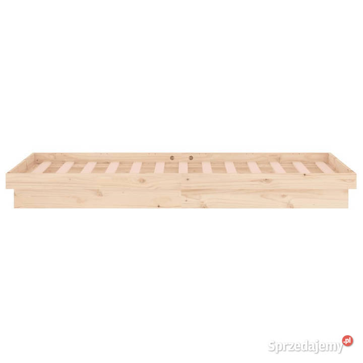 Rama łóżka z LED pojedyncza lite drewno 75x190 Warszawa