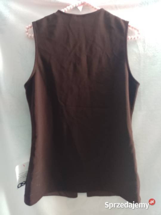 4042 ASOS Brązowa kamizelka ołówkowa z Londynu Kraków