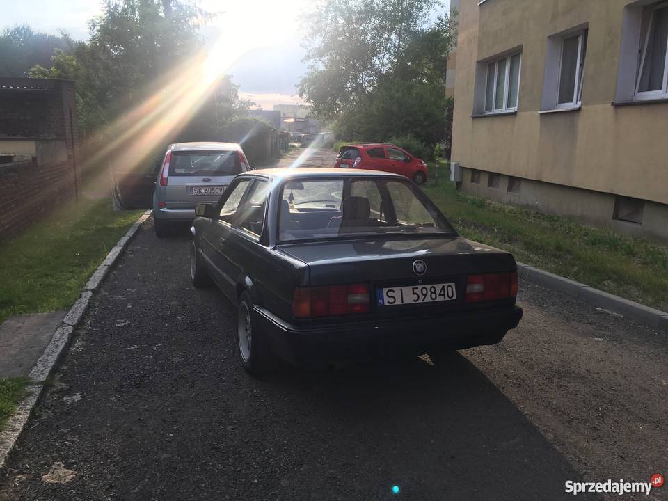 BMW 316i e30 coupe welurowa tapicerka