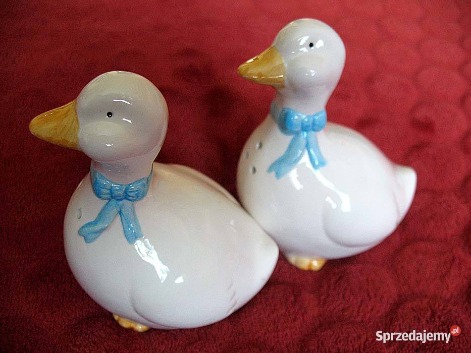 Gęsi Porcelana solniczka i pieprzniczka 10 x 9 x Siedlce sprzedam