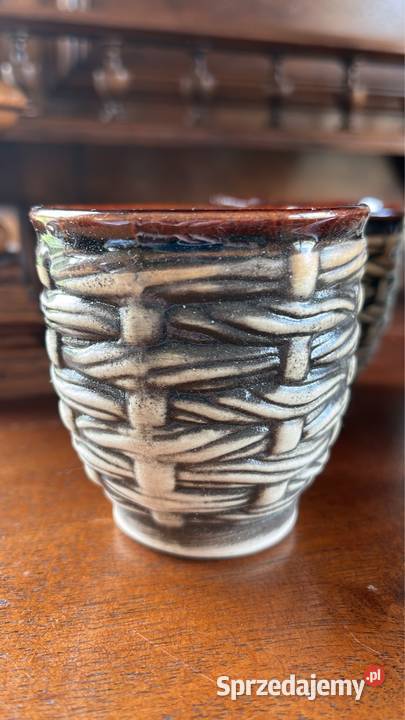 Zestaw ceramiczny Karafka i 6 czarek pomorskie