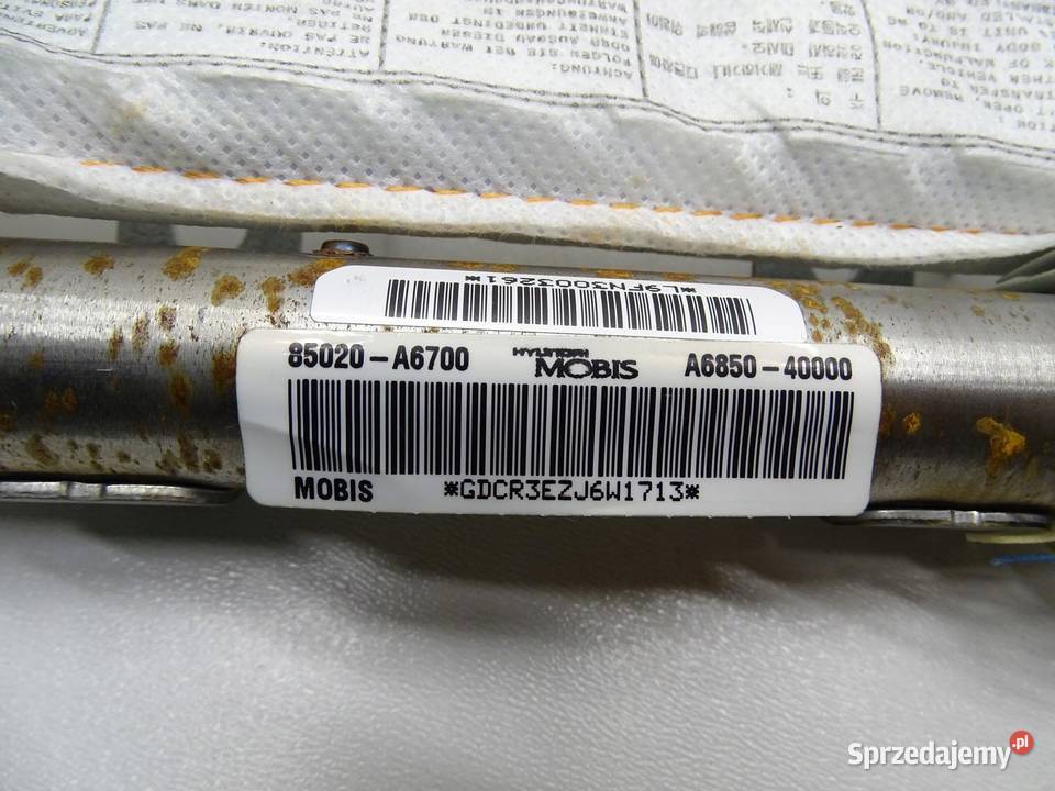 KURTYNA POWIETRZNA AIRBAG PRAWA PRAWY PRZÓD sprzedam