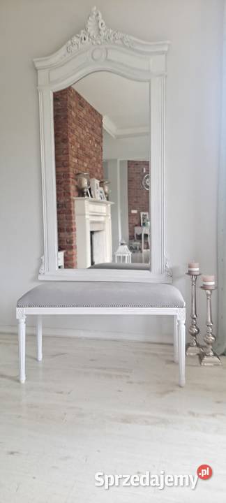 Stylowa pufa ławeczka Medalion Prowansja Shabby Szczecin sprzedam