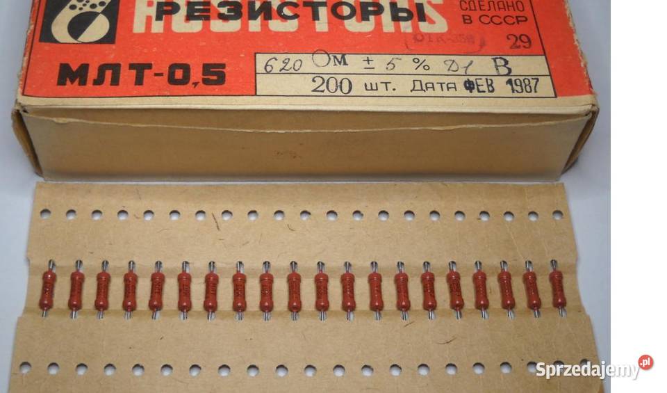 Rezystor 620 Ohm 05W MŁT Gdańsk