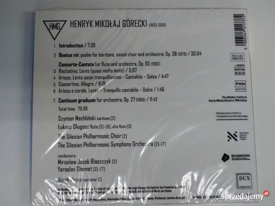 Górecki Beatus vir ConcertoCantata Canticum