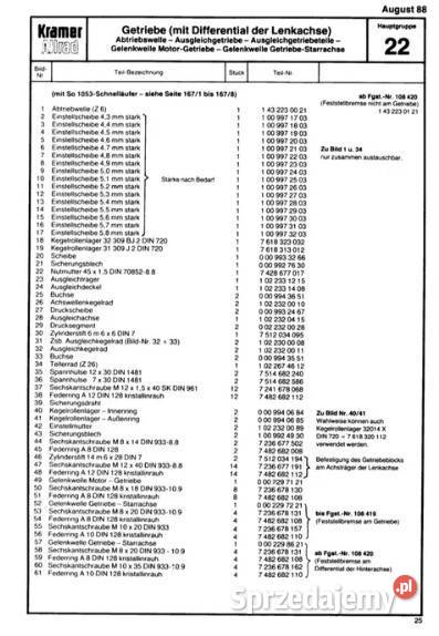 Katalog części Kramer 516 pomorskie Miastko