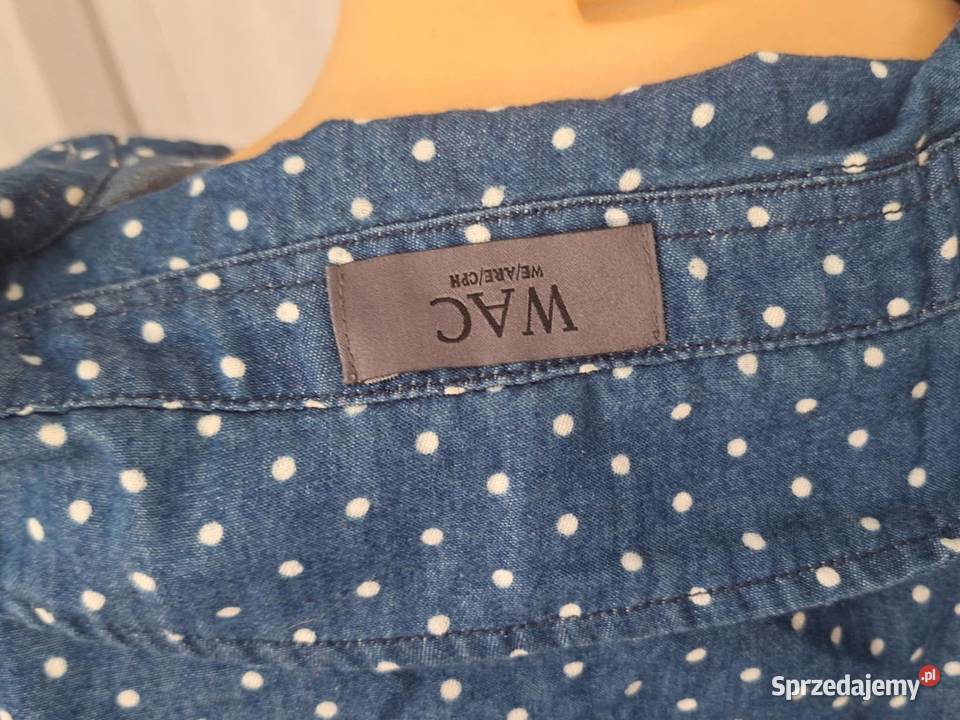 L Bluzka koszulowa kropki Odzież damska