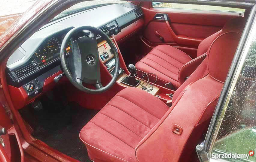 Mercedes c124 Coup 23 piękny unikatowe bordowe Poznań
