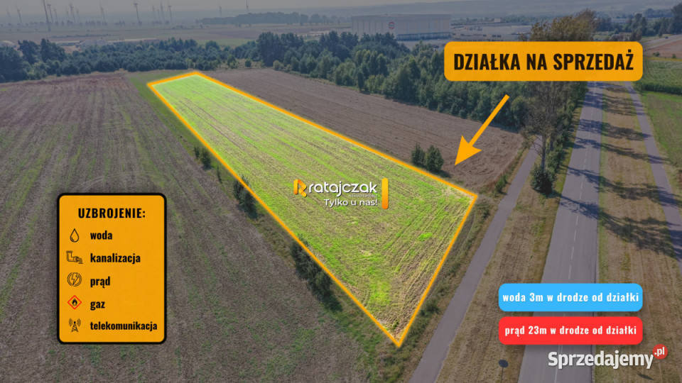 sprzedaży gruntu 9632m2 Łebcz Dr Augusta
