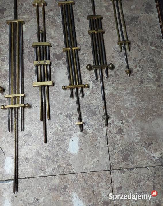 Zestaw 8 ruszta wahadeł starych zegarów Tczew sprzedam