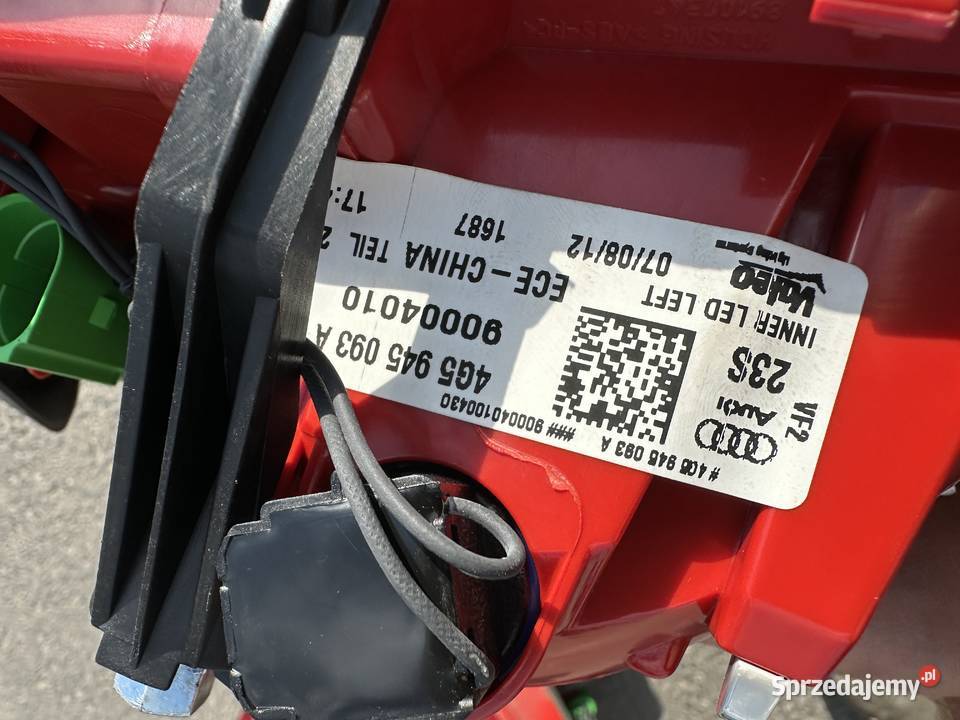 Lampy Tył komplet A6 C7 Sedan Europa Leszno