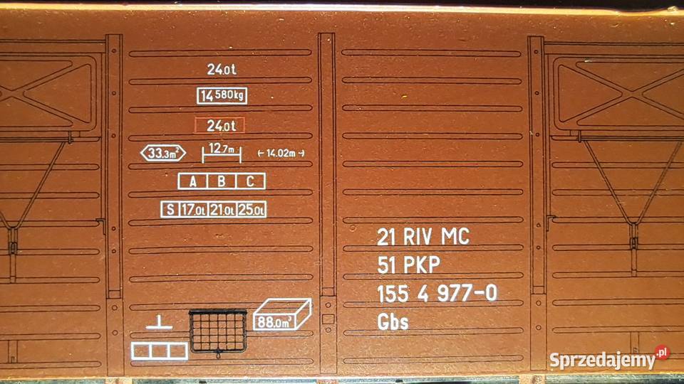 Wagon kryty Gbs Piko 96012 Niemce sprzedam