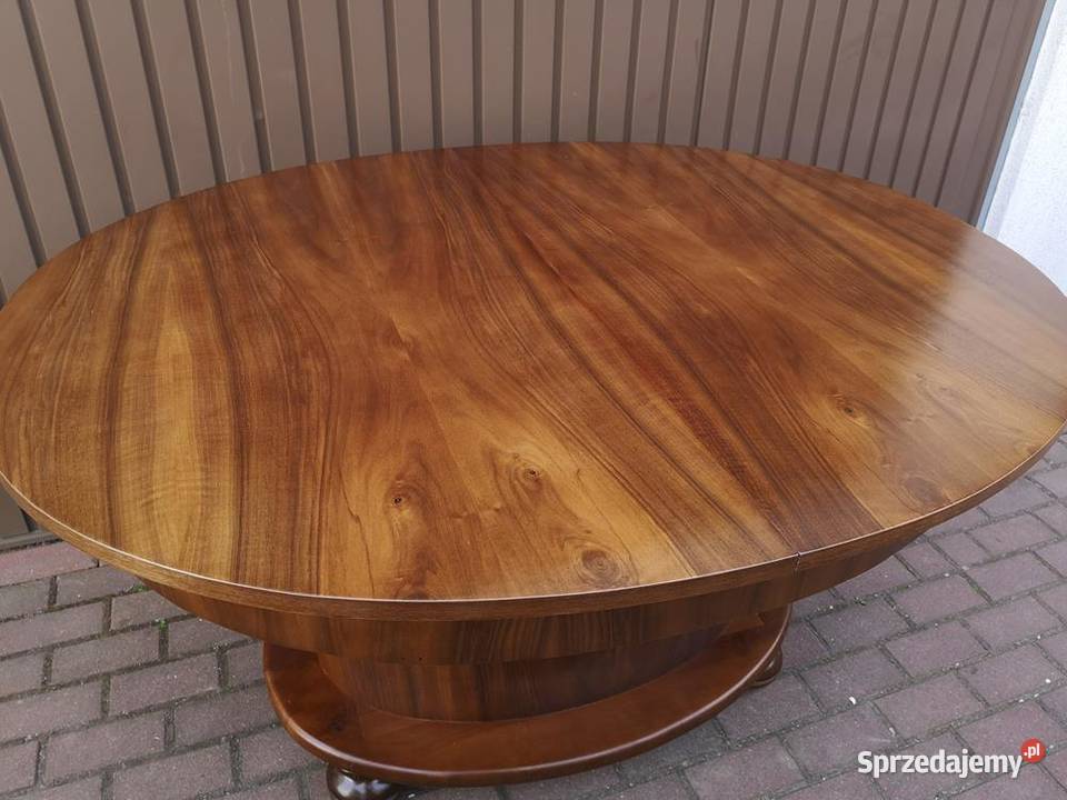 Stół ArtDeco Orzech Owalny Antyk Stary wielkopolskie sprzedam