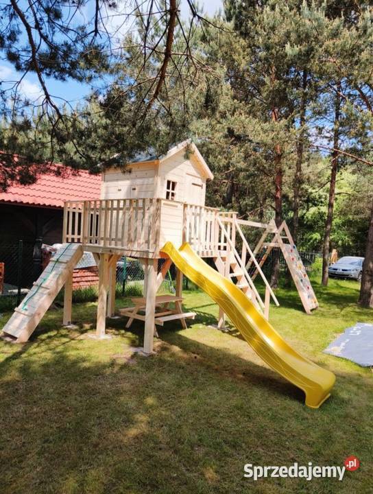 Plac zabaw duży domek dzieciŚlizg 3m ścianka Bliżyn