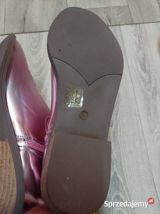 4142 Różowe zdobione Kozaki kowbojki wyszywane 26.5cm Kraków