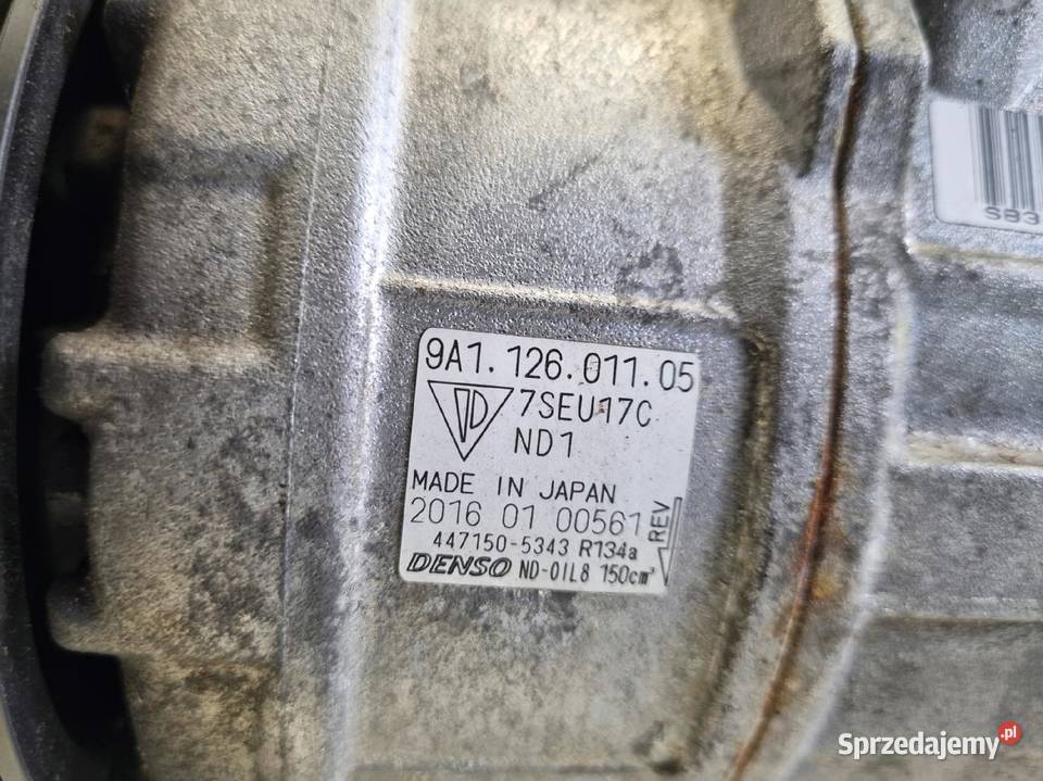SPRĘŻARKA KLIMATYZACJI Porsche 911 991 GT3 38 osobowe Chełm