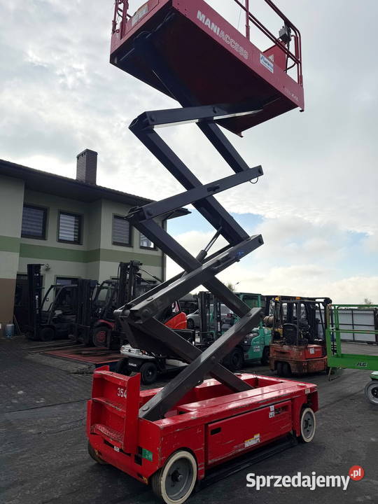zwyżka podnośnik nożycowy MANITOU 100XEL 8mtg Działoszyn sprzedam