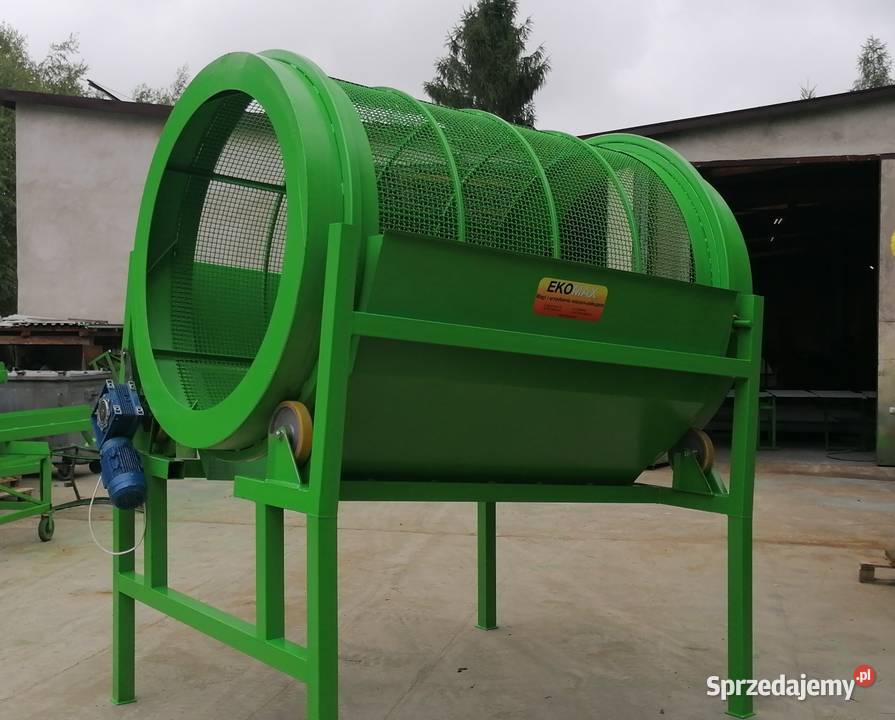 Przesiewacz bębnowy kory węgla ziemi kompostu Radomsko