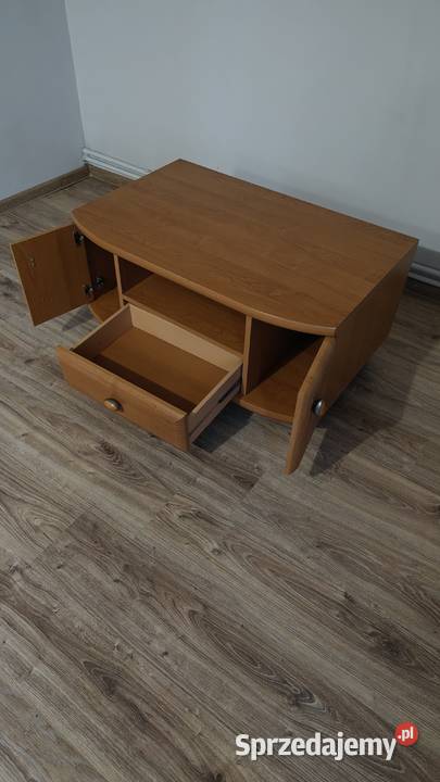 Solidna szafka RTV Stolik kawowy Black Red White Nowe Miasteczko