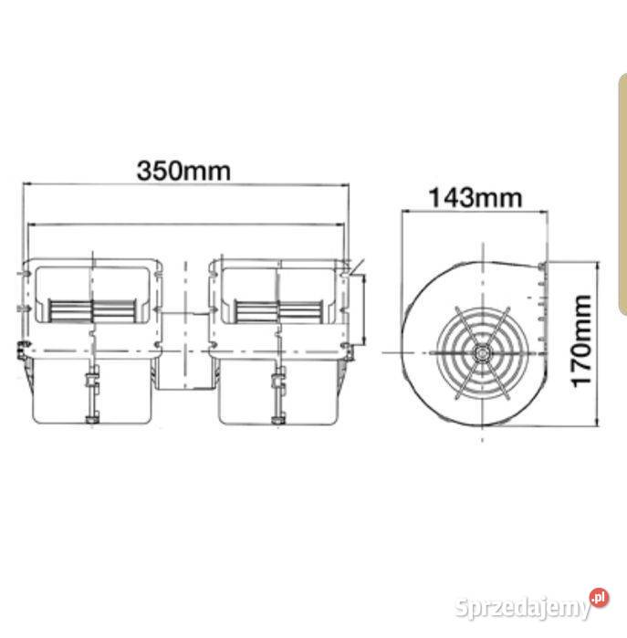 Dmuchawa silnik dmuchawy 78454A2 Ford Deutz Dobrzyniewo Duże