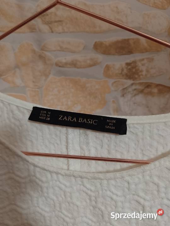 38M Zara Biała sukienka letnia z Madrytu Kraków