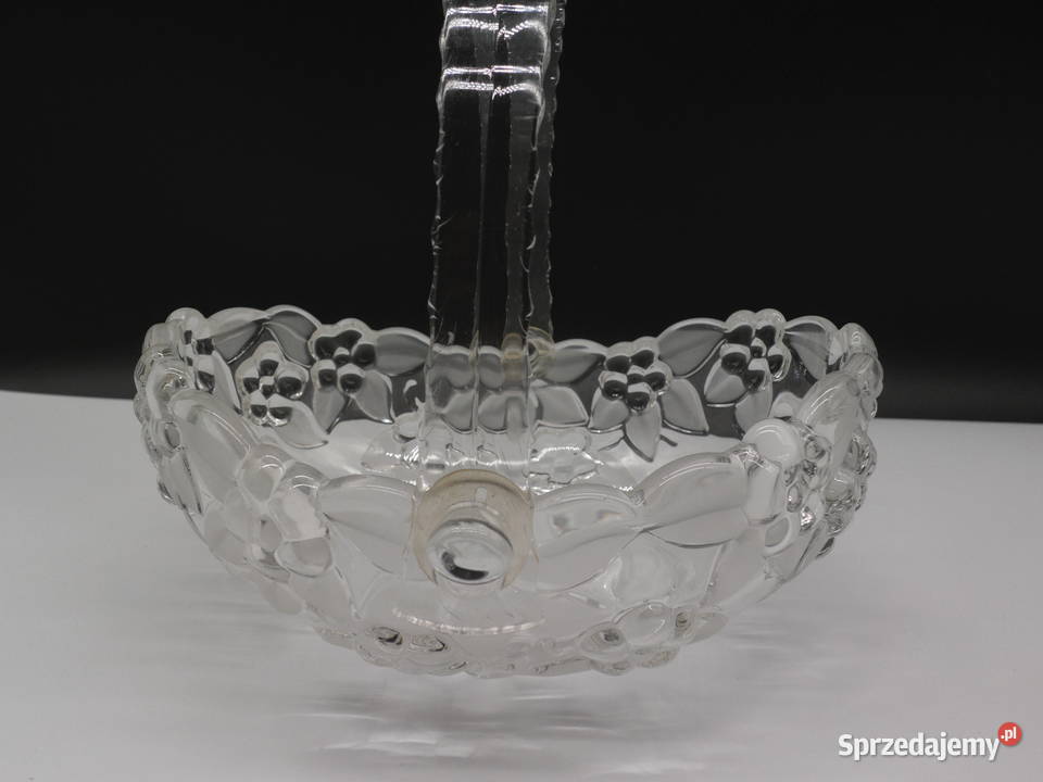 Szklany Koszyk Misa Walther Glas Carmen Niemcy Porcelana i szkło wielkopolskie Raszków