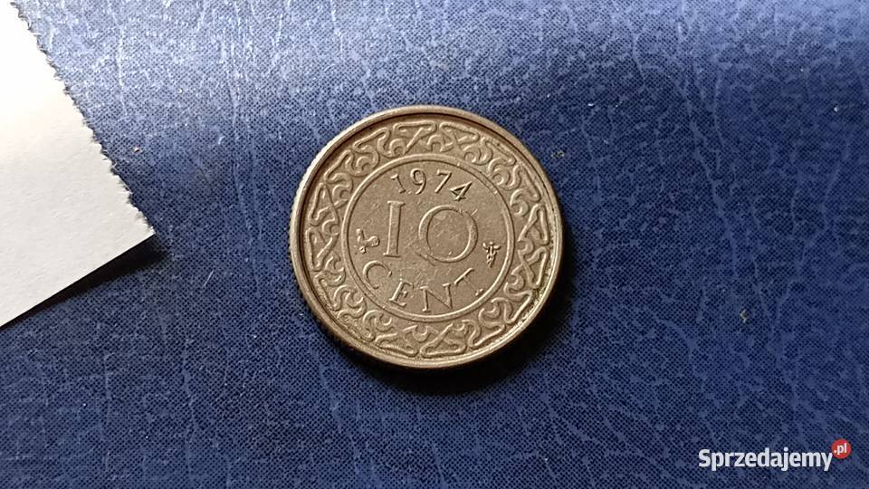 Stare monety 10 cent 1974 Surinam podkarpackie Lesko