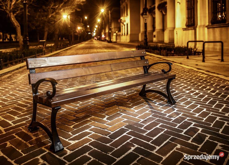 miejska parkowa ławka nogi żeliwne gartenbank sprzedam