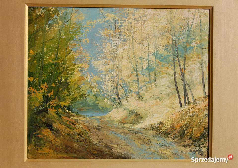 Wąwóz Kazimierz Dolny pejzaż obraz olejny Lublin sprzedam