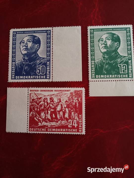 Mao tsetung znaczki NRD Gliwice