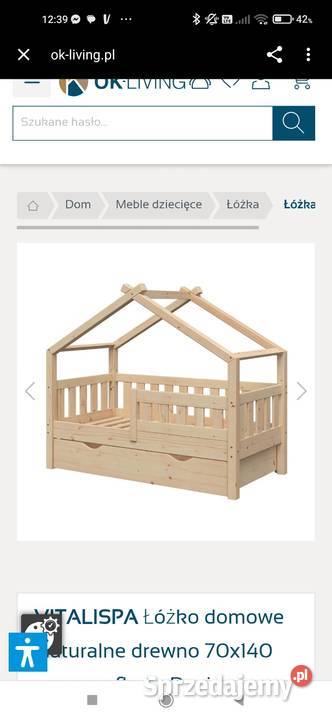 Łóżeczko domek dzieci 140x70 Zgierz