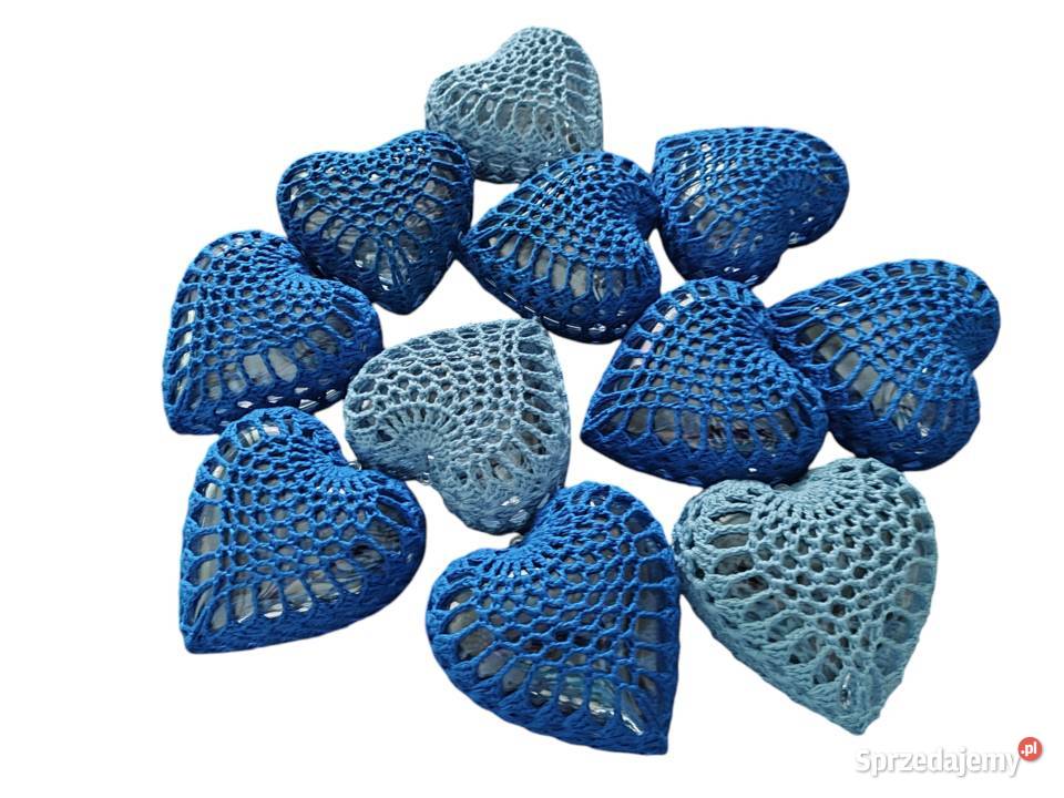 Serca szydełkowe na choinke Ropczyce