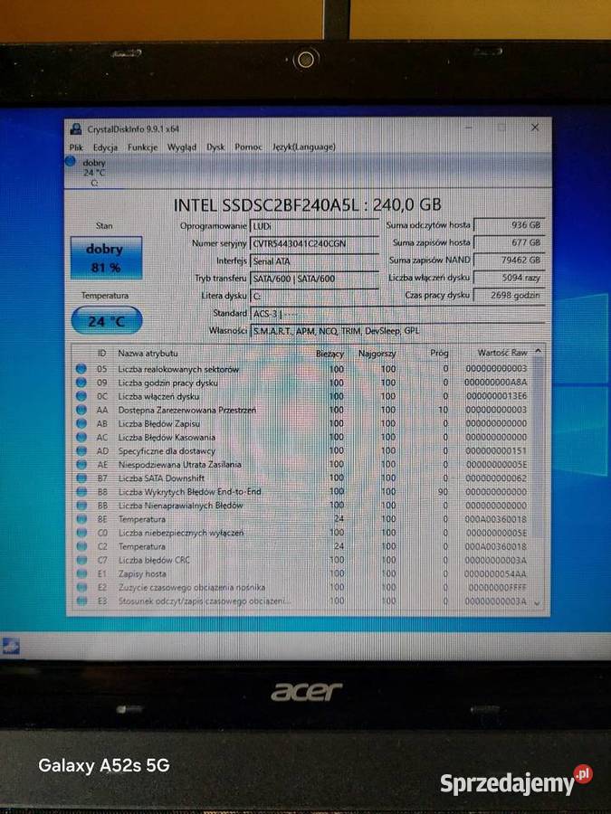 Acer Aspire E1531G Wielbark